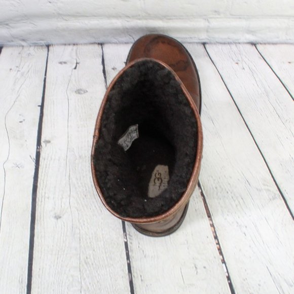 UGG Wrangell Shearling Lined Waterproof Boots Sz 5 - Picture 6 of 9